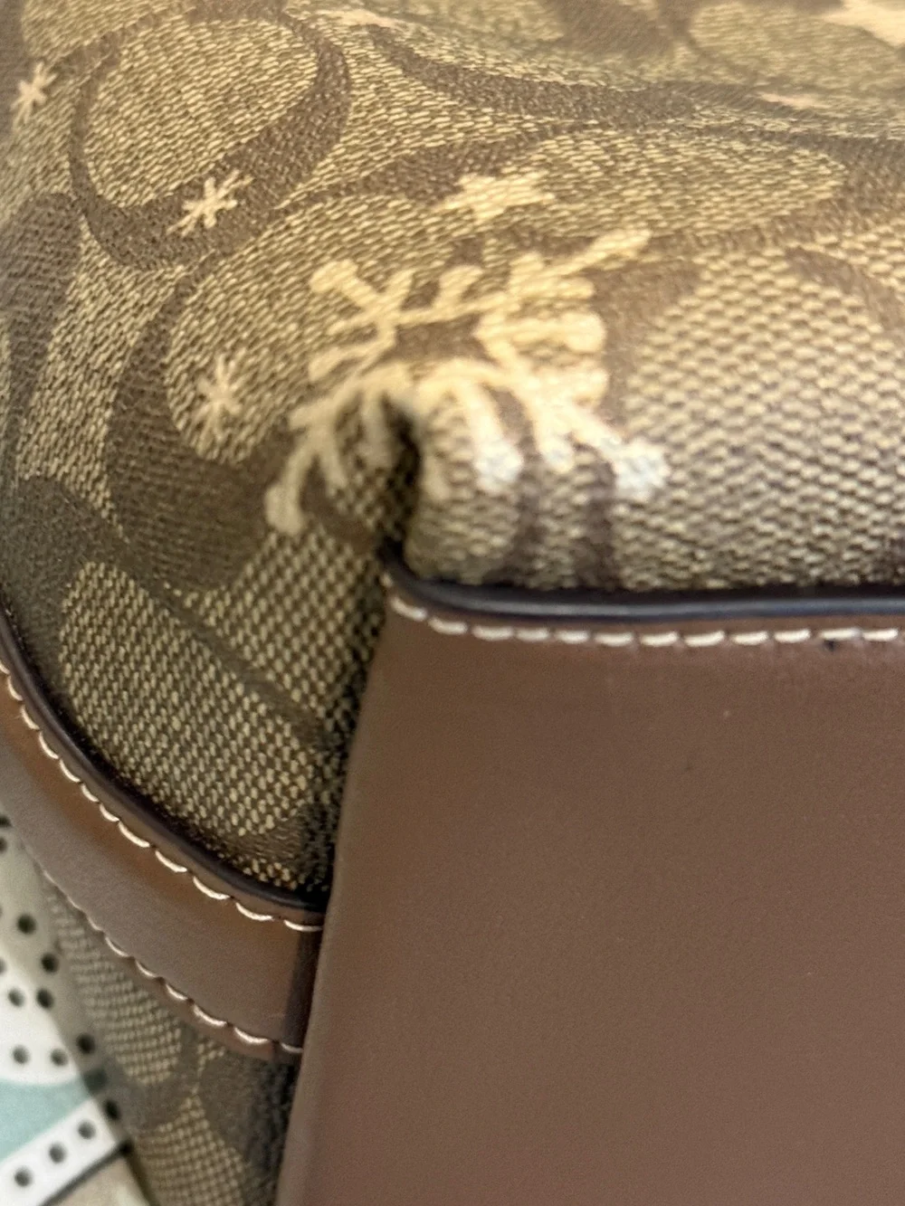 COACH Signature Clara Snowflake Shoulder Bag